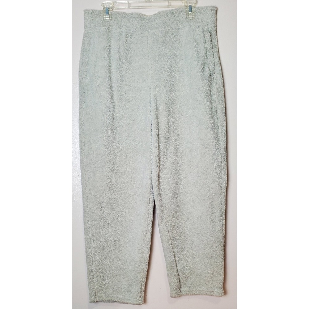 NWT Patagonia Women's Shearling Crops Pants Natural Color Large Elastic Waist - Picture 2 of 12